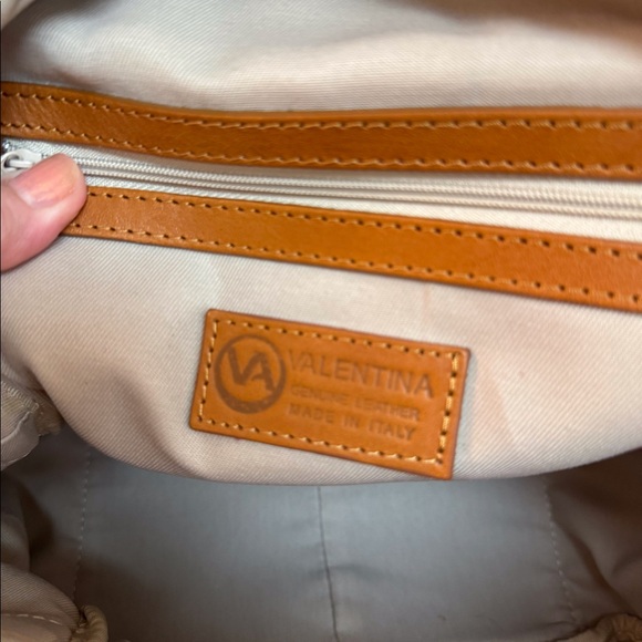 💛🤎 NWOT VALENTINA LEATHER BACKPACK! - Picture 12 of 12